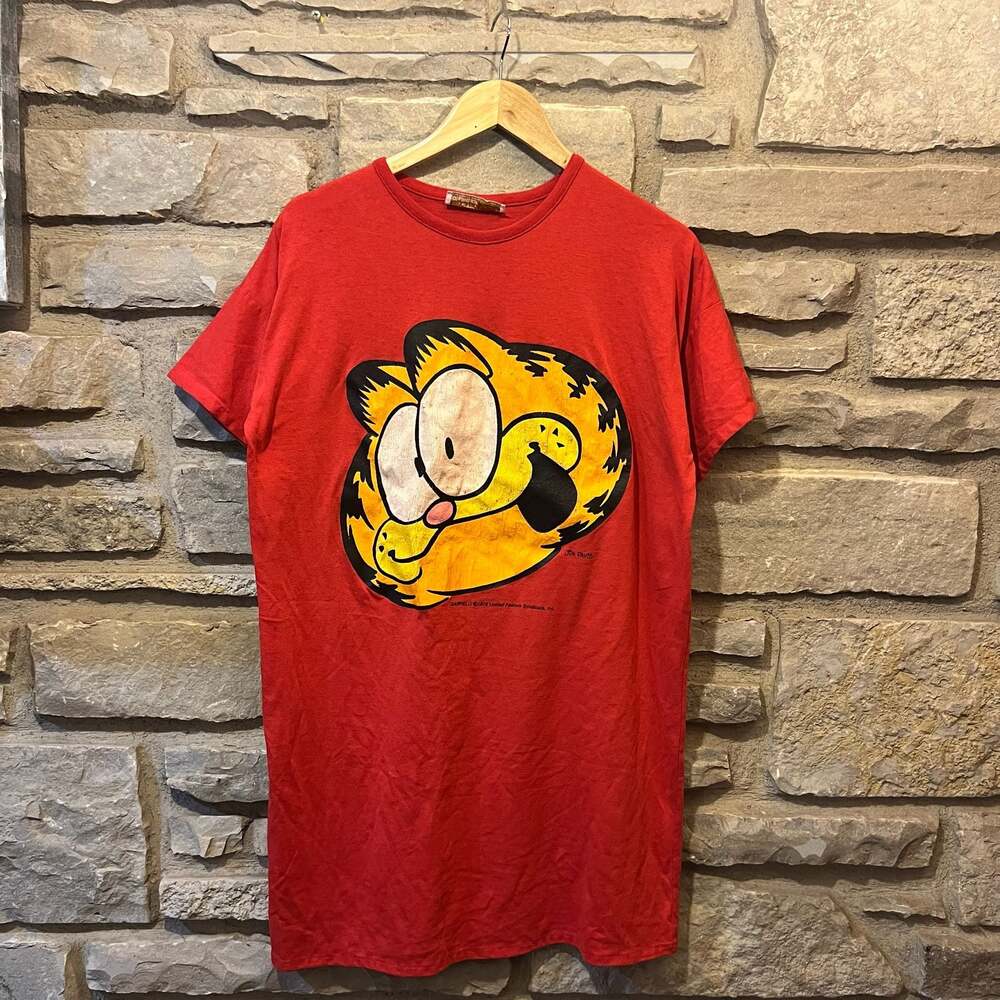 Vintage 1978 Garfield by Donnkenny Red Graphic T-Shirt